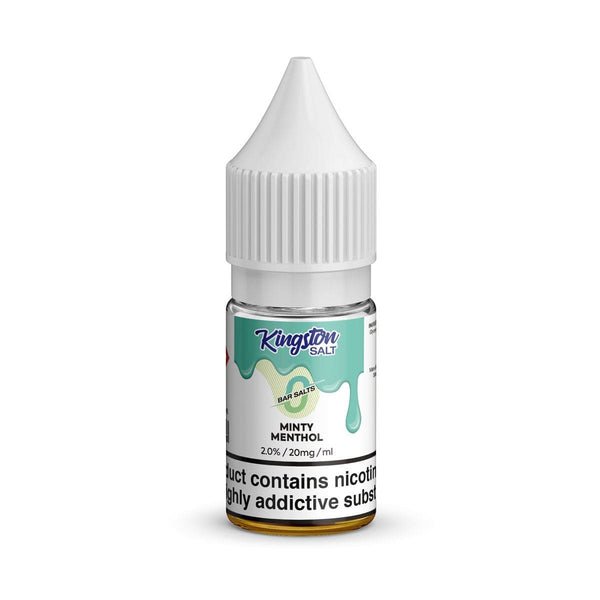 Kingston Salt Bar Salt E-Liquid Nic Salt-10ml- Box of 10 - Wolfvapes.co.uk-Minty Menthol