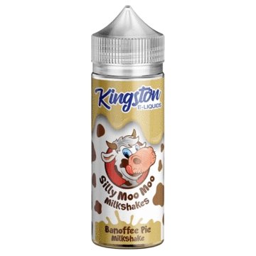 Kingston Silly Moo Moo Milkshakes 100ML Shortfill - Wolfvapes.co.uk-Banoffee Pie