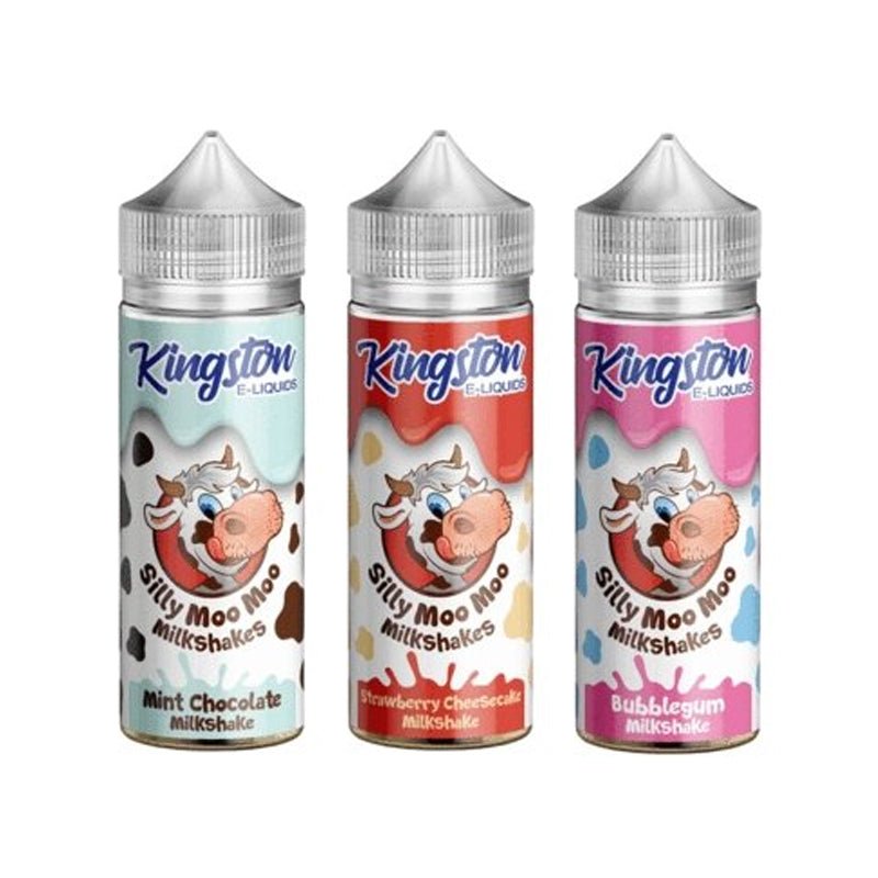 Kingston Silly Moo Moo Milkshakes 100ML Shortfill - Wolfvapes.co.uk-Bubblegum