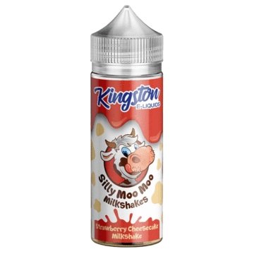 Kingston Silly Moo Moo Milkshakes 100ML Shortfill - Wolfvapes.co.uk-Strawberry Cheesecake