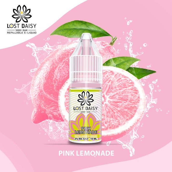 Lost Daisy 5000 Bar Salt 10ml - Box of 10 - Wolfvapes.co.uk-Pink Lemonade