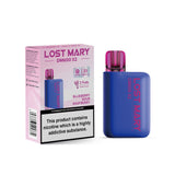Lost Mary DM600 X2 1200 Puffs Disposable Vape Pod Box of 10 - Wolfvapes.co.uk-Blue Sour Raspberry