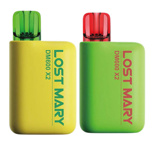 Lost Mary DM600 X2 1200 Puffs Disposable Vape Pod Box of 10 - Wolfvapes.co.uk-Pineapple Ice