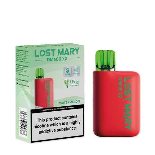 Lost Mary DM600 X2 Disposable Vape Box of 10 - Wolfvapes.co.uk-Watermelon