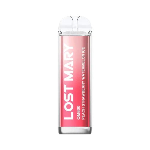 Lost Mary QM600 Disposable Vape Pen Pod Device - Wolfvapes.co.uk-Peach Strawberry Watermelon Ice