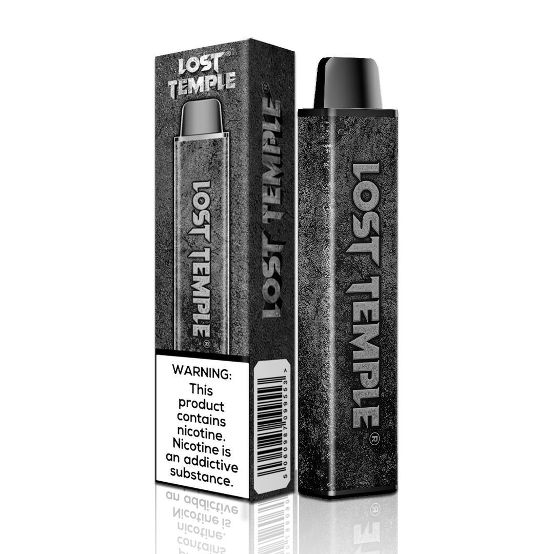 Lost Temple Disposable Vape Pod Kit & 2 x Free Replacement Pods - Wolfvapes.co.uk-Black