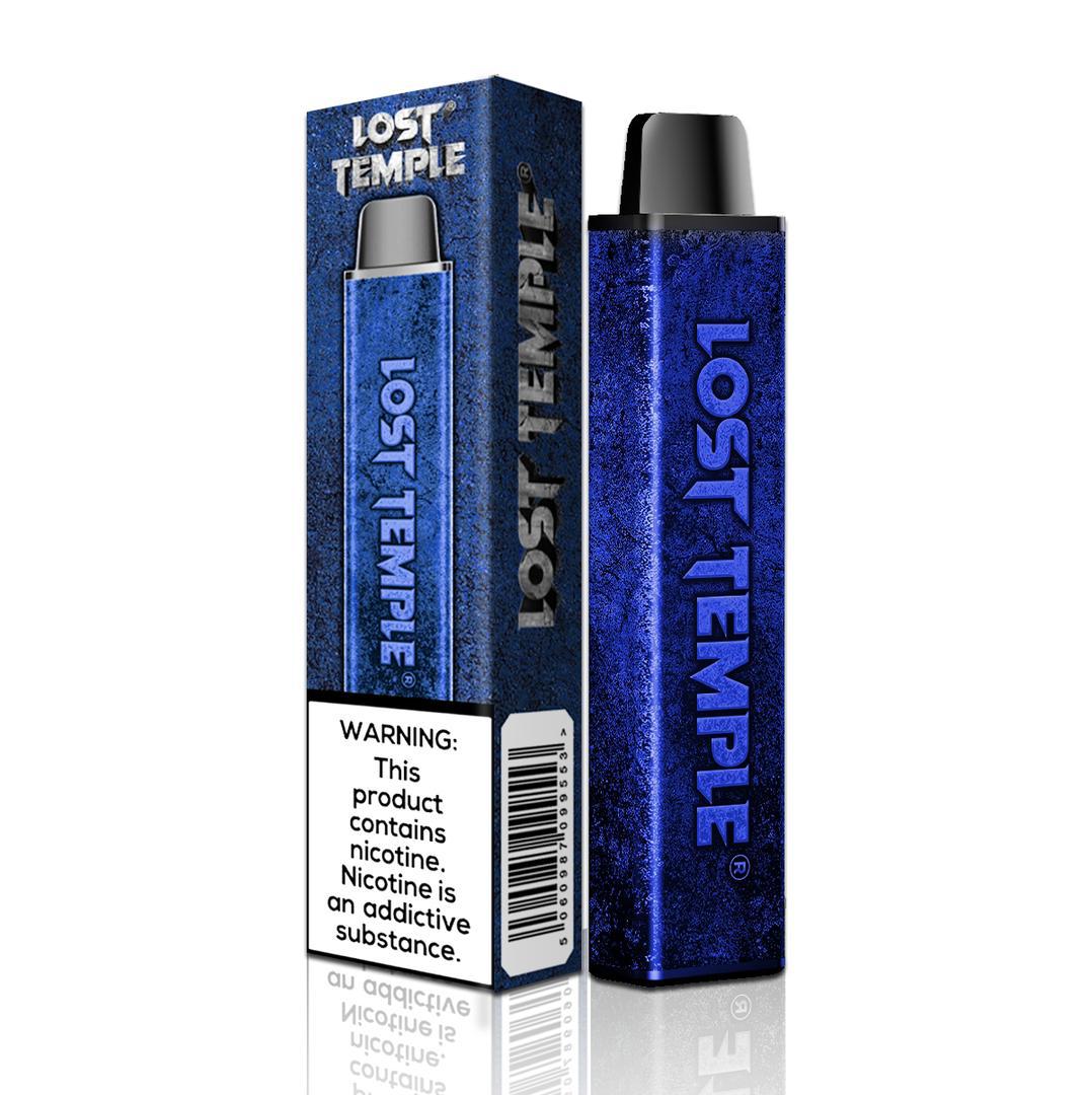 Lost Temple Disposable Vape Pod Kit & 2 x Free Replacement Pods - Wolfvapes.co.uk-Blue