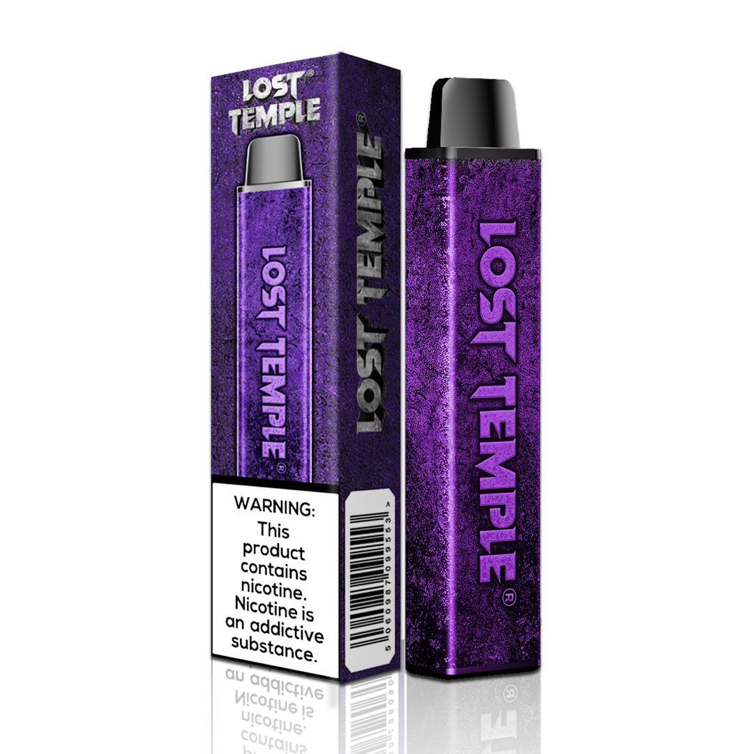 Lost Temple Disposable Vape Pod Kit & 2 x Free Replacement Pods - Wolfvapes.co.uk-Purple