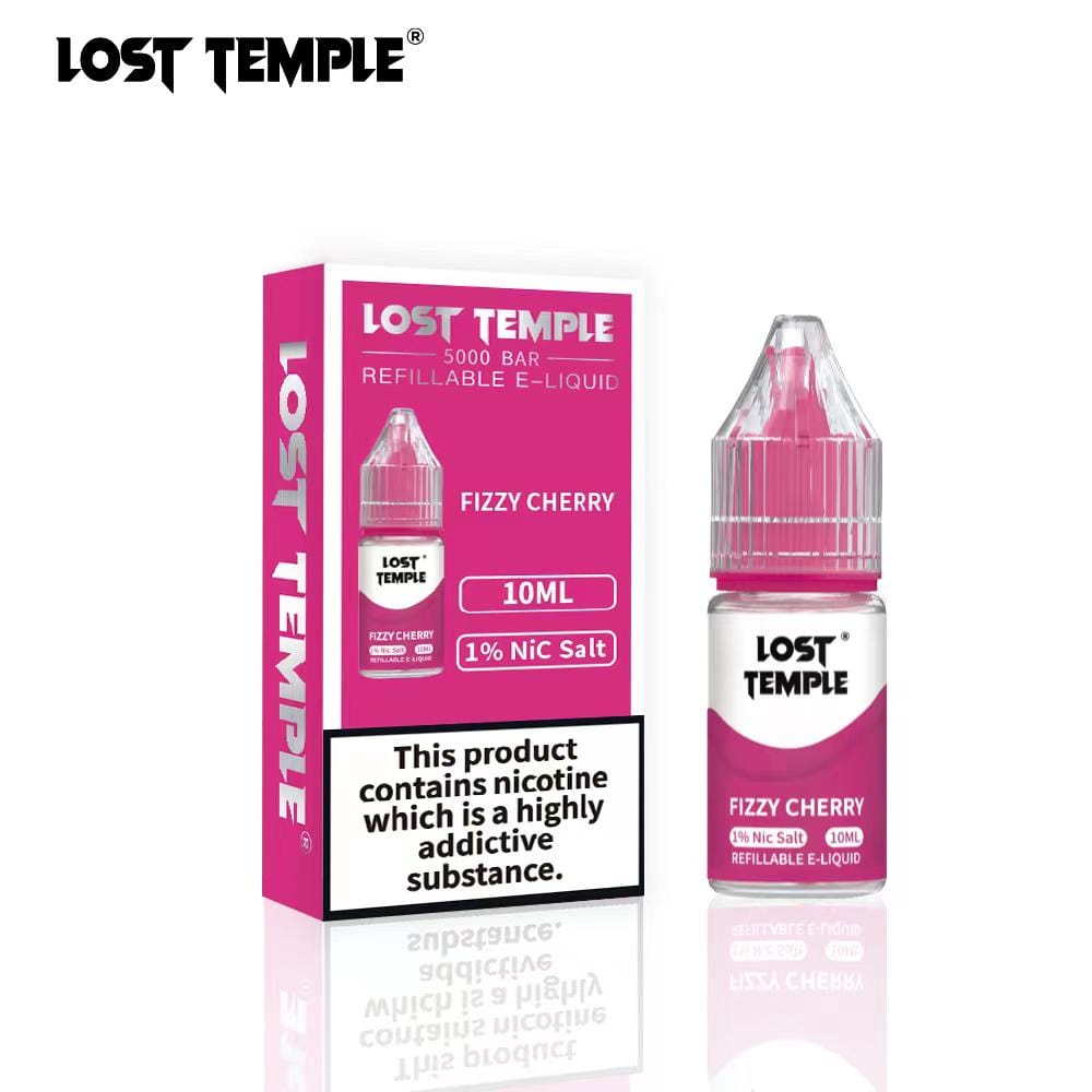 Lost Temple Nic Salts 10ml - Box of 10 - Wolfvapes.co.uk-Fizzy Cherry