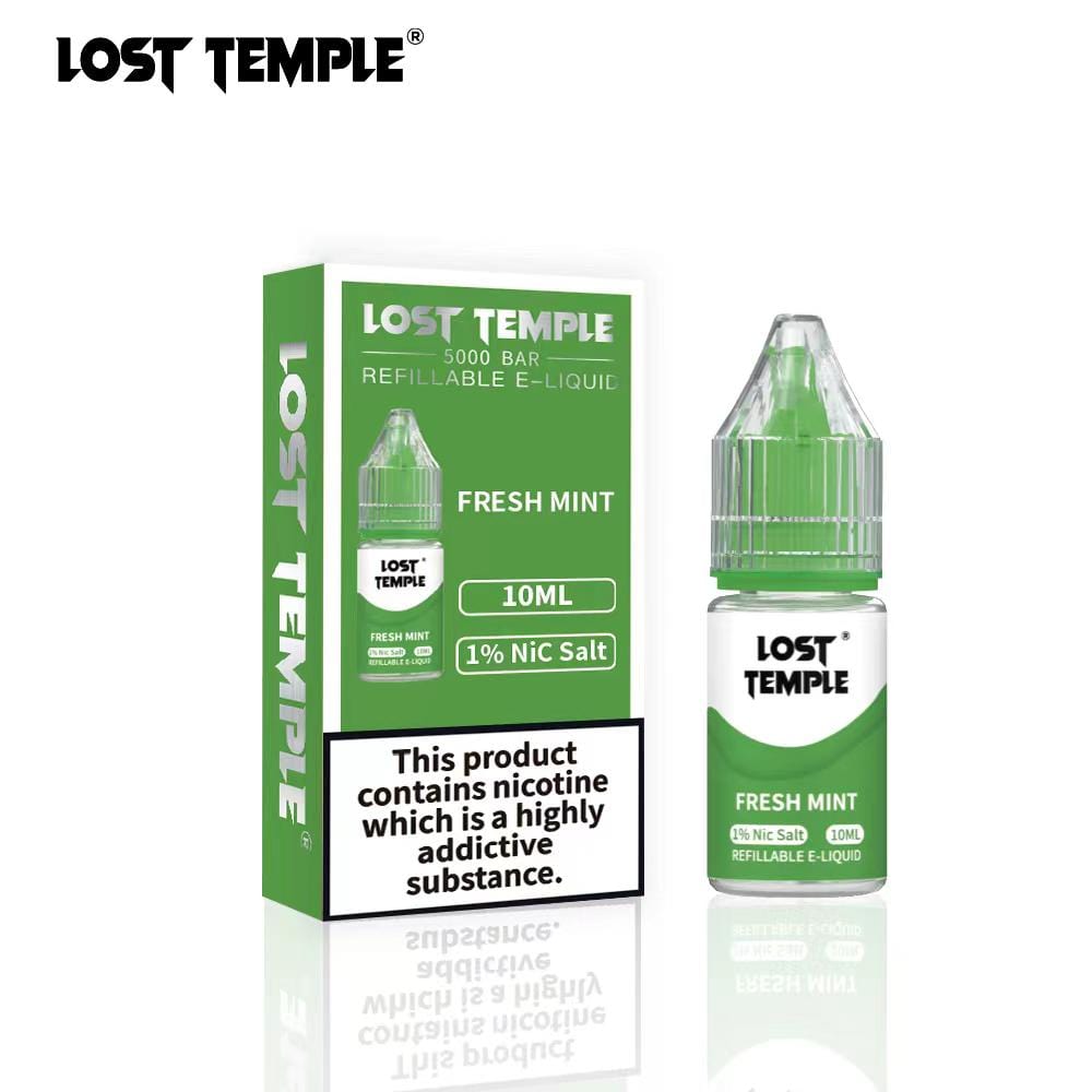 Lost Temple Nic Salts 10ml - Box of 10 - Wolfvapes.co.uk-Fresh Mint