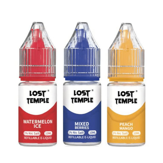 Lost Temple Nic Salts 10ml - Box of 10 - Wolfvapes.co.uk-Lemon Lime