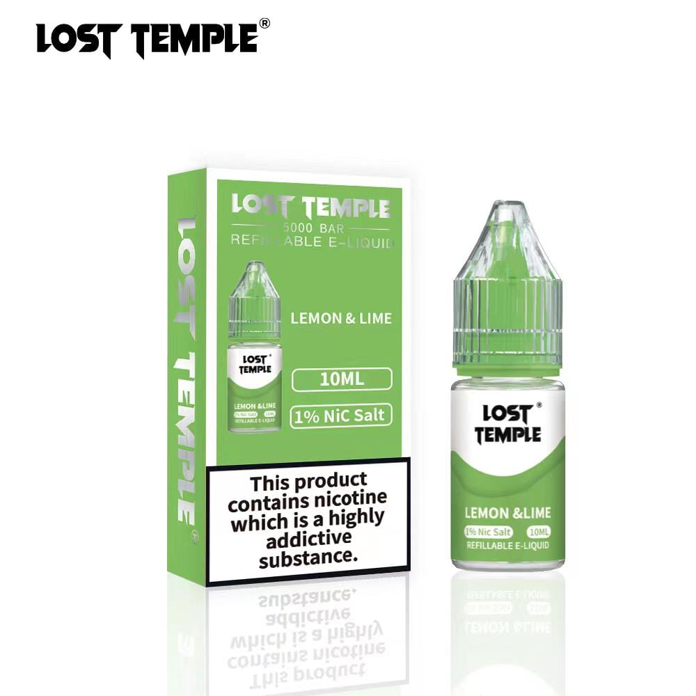 Lost Temple Nic Salts 10ml - Box of 10 - Wolfvapes.co.uk-Lemon Lime