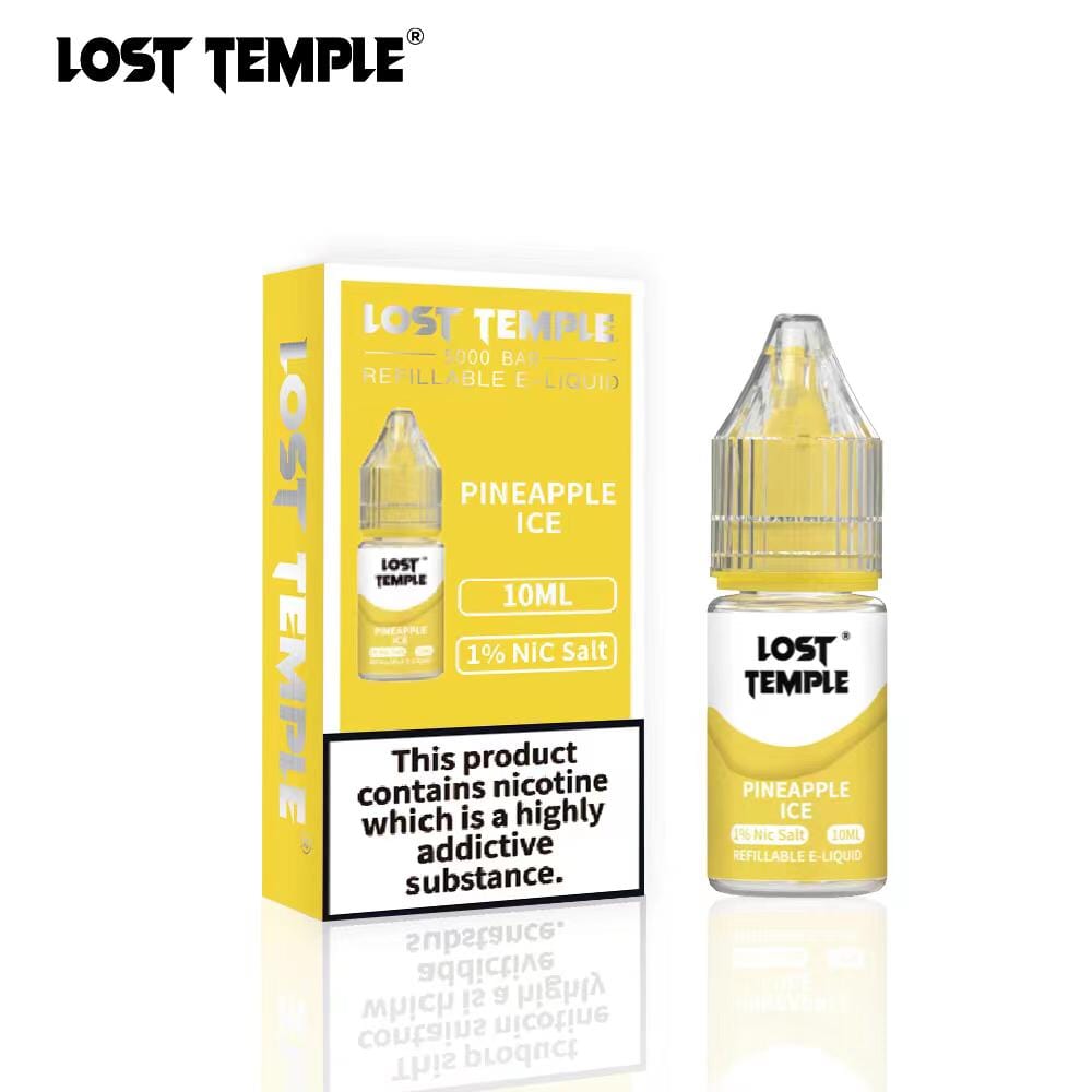 Lost Temple Nic Salts 10ml - Box of 10 - Wolfvapes.co.uk-Pineapple Ice