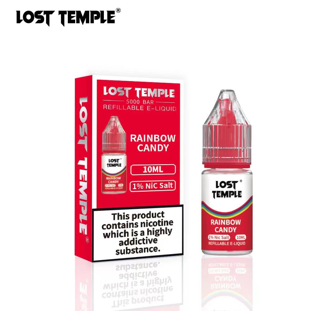 Lost Temple Nic Salts 10ml - Box of 10 - Wolfvapes.co.uk-Rainbow Candy
