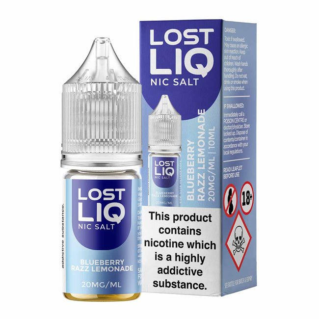 Lostliq 3000 Nic Salts 10ml - Box of 10 - Wolfvapes.co.uk-Blue Razz Lemonade