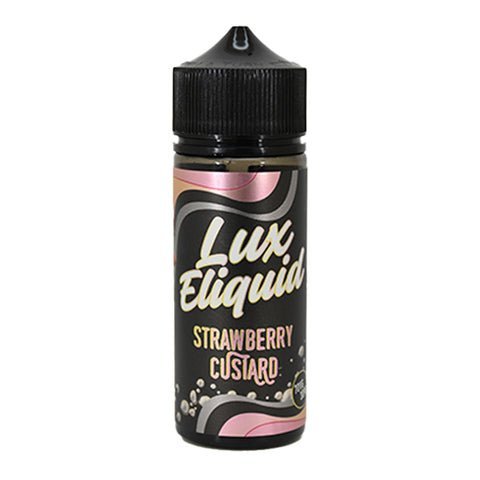 Lux E-liquid 100ml Shortfill - Wolfvapes.co.uk-Strawberry Custard