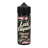 Lux E-liquid 100ml Shortfill - Wolfvapes.co.uk-Strawberry Custard