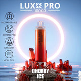 Lux Pro 10000 Puffs Disposable Vape Pod Box of 10 - Wolfvapes.co.uk-Cherry Ice