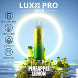 Lux Pro 10000 Puffs Disposable Vape Pod Box of 10 - Wolfvapes.co.uk-Pineapple Lemon