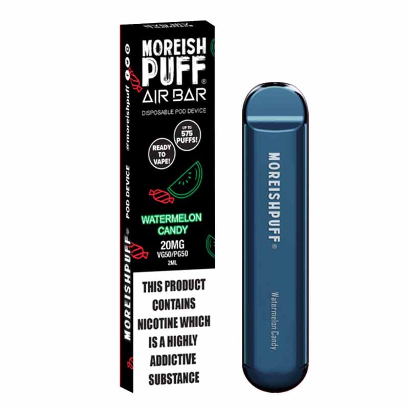 Moreish Puff Air Bar Disposable Vape Pod Kit - Wolfvapes.co.uk-Watermelon Candy