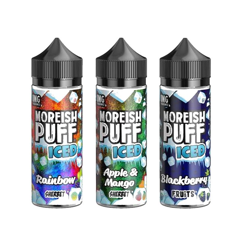 Moreish Puff Iced 100ML Shortfill - Wolfvapes.co.uk-Blackberry Fruits