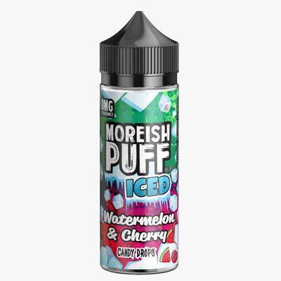 Moreish Puff Iced 100ML Shortfill - Wolfvapes.co.uk-Watermelon & Cherry Candy Drops
