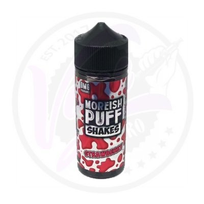 Moreish Puff Shakes 100ML Shortfill - Wolfvapes.co.uk-Strawberry