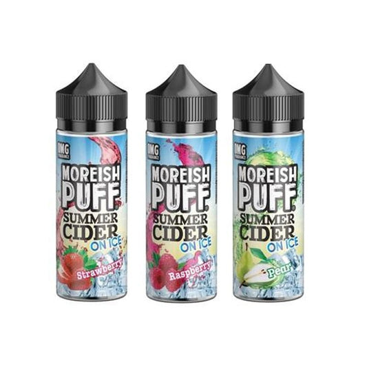 Moreish Puff Summer Cider On Ice 100ML Shortfill - Wolfvapes.co.uk-Pear