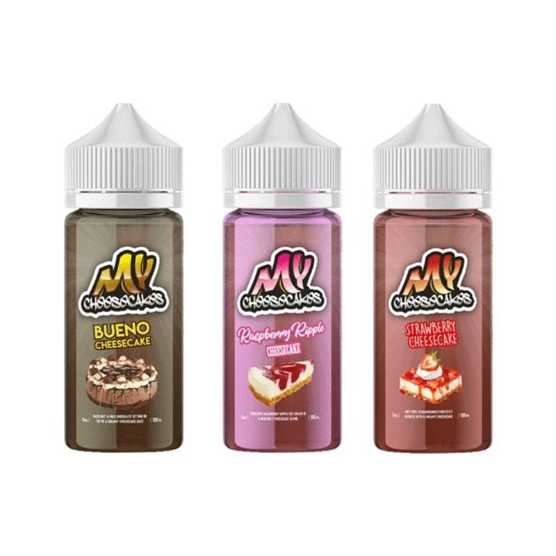 My E-Liquids Cheesecakes 100ML Shortfill - Wolfvapes.co.uk-Strawberry Cheesecake