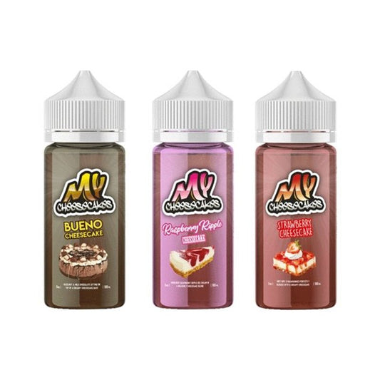 My E-Liquids Cheesecakes 100ML Shortfill - Wolfvapes.co.uk-Strawberry Cheesecake