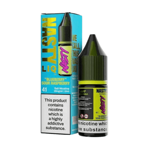 Nasty Liq Salt 10ml E-Liquids Box of 10 - Wolfvapes.co.uk-Blueberry Sour Raspberry