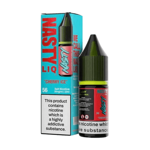 Nasty Liq Salt 10ml E-Liquids Box of 10 - Wolfvapes.co.uk-Cherry Ice