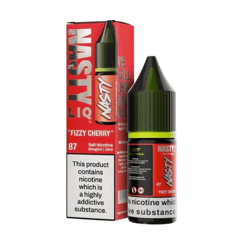 Nasty Liq Salt 10ml E-Liquids Box of 10 - Wolfvapes.co.uk-Fizzy Cherry