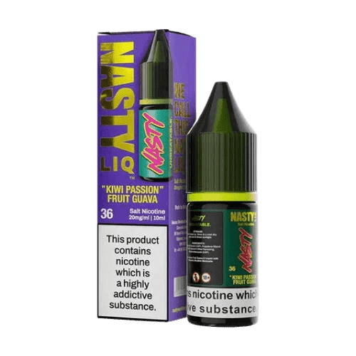 Nasty Liq Salt 10ml E-Liquids Box of 10 - Wolfvapes.co.uk-Kiwi Passion Fruit Guava