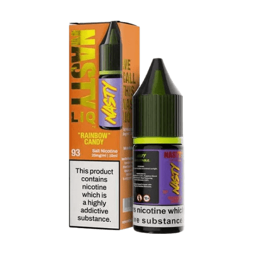 Nasty Liq Salt 10ml E-Liquids Box of 10 - Wolfvapes.co.uk-Rainbow Candy