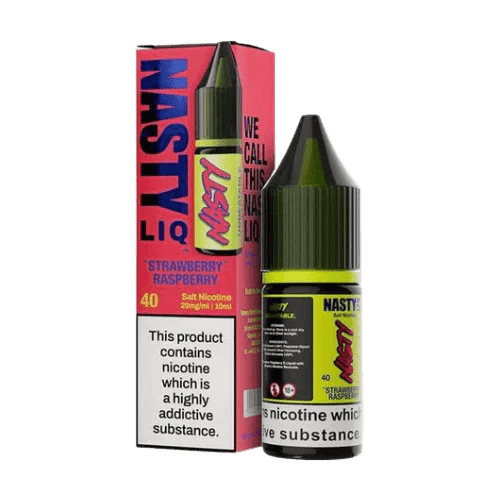 Nasty Liq Salt 10ml E-Liquids Box of 10 - Wolfvapes.co.uk-Strawberry Raspberry