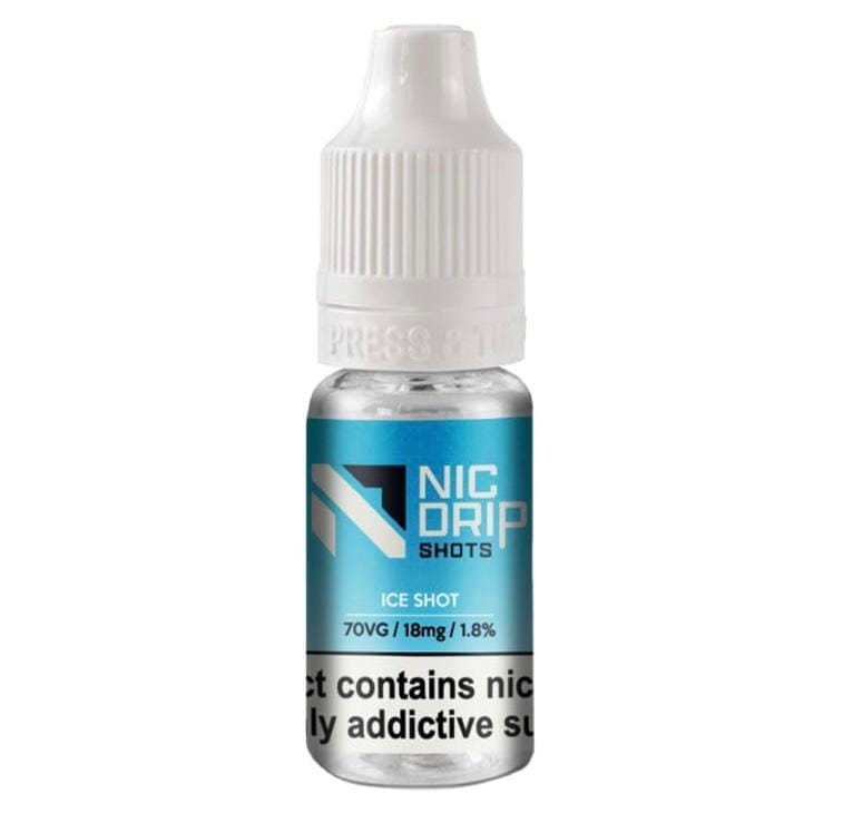 NIC DRIP - 70VG - 18MG - ICE SHOT - Wolfvapes.co.uk-