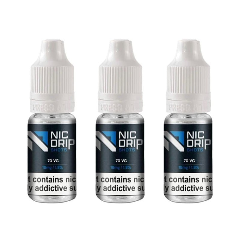 buy NIC DRIP - 70VG - 18MG - NICOTINE SHOT at Wolfvapes.co.uk