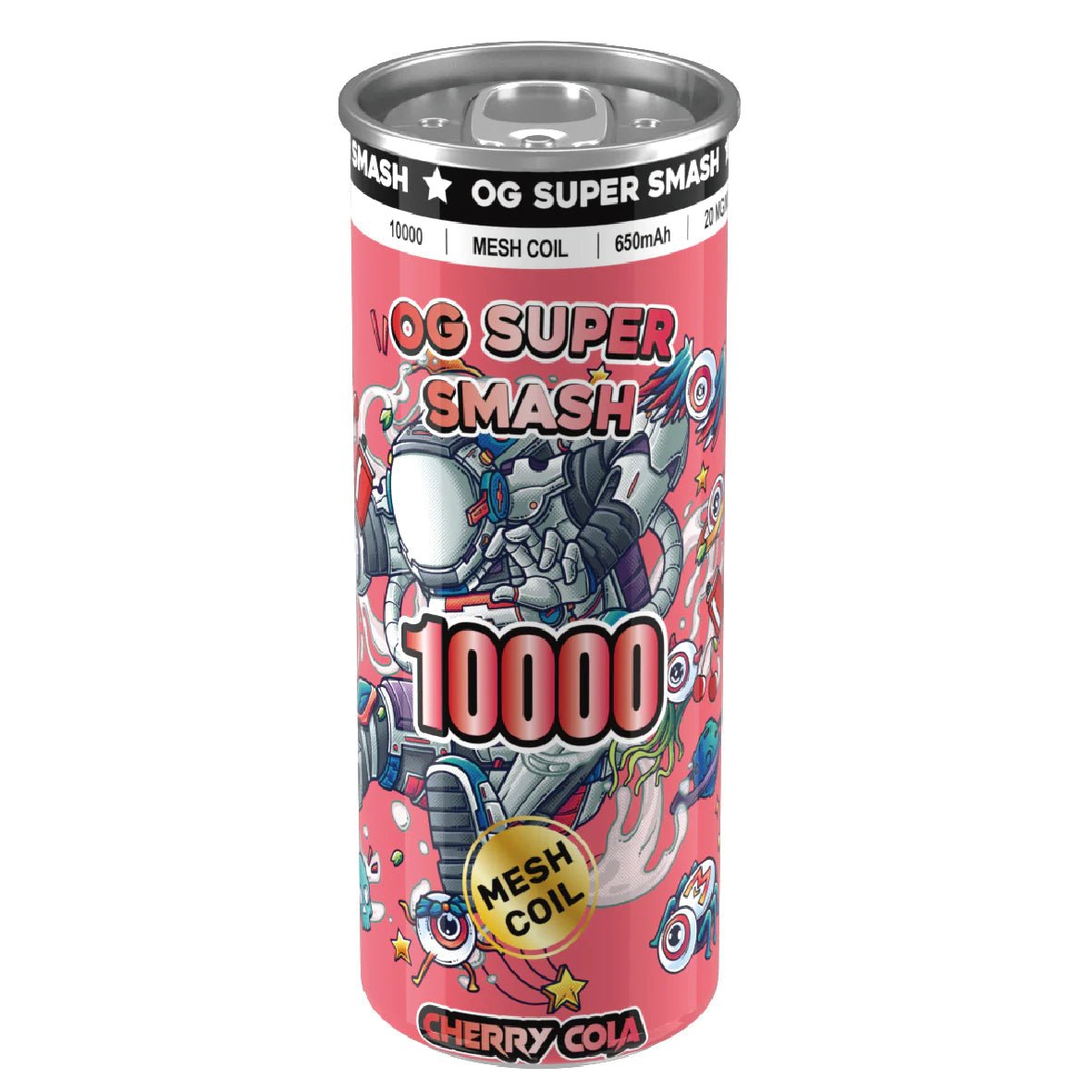 OG Super Smash 10000 Puffs Disposable Vape Pod Box of 10 - Wolfvapes.co.uk-Cherry Cola