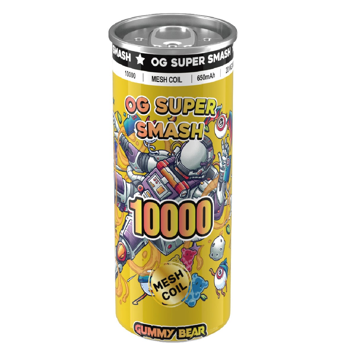 OG Super Smash 10000 Puffs Disposable Vape Pod Box of 10 - Wolfvapes.co.uk-Gummy Bear