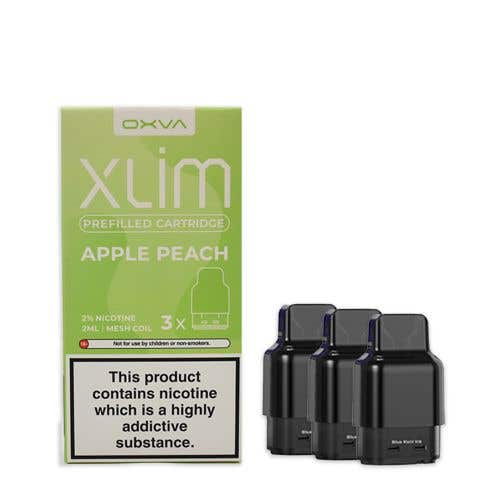 Oxva Xlim Prefilled E-liquid Pods Cartridges - Pack of 3 - Wolfvapes.co.uk-Apple Peach