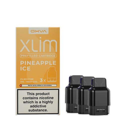 Oxva Xlim Prefilled E-liquid Pods Cartridges - Pack of 3 - Wolfvapes.co.uk-Pineapple Ice