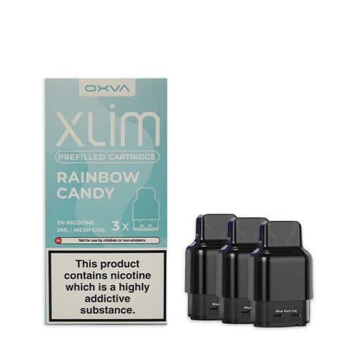 Oxva Xlim Prefilled E-liquid Pods Cartridges - Pack of 3 - Wolfvapes.co.uk-Rainbow Candy