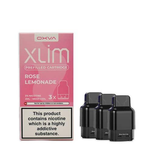 Oxva Xlim Prefilled E-liquid Pods Cartridges - Pack of 3 - Wolfvapes.co.uk-Rose Lemonade