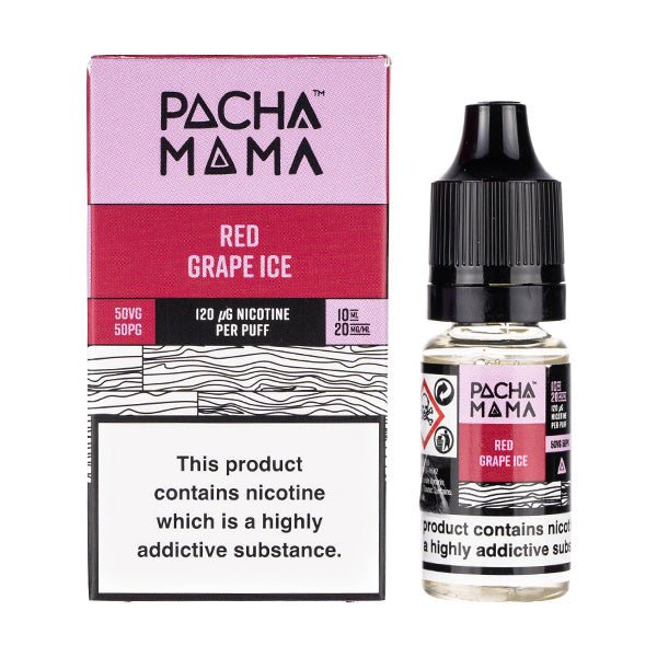 Pacha Mama Nic Salts 10ml - Box of 10 - Wolfvapes.co.uk-Red Grape Ice