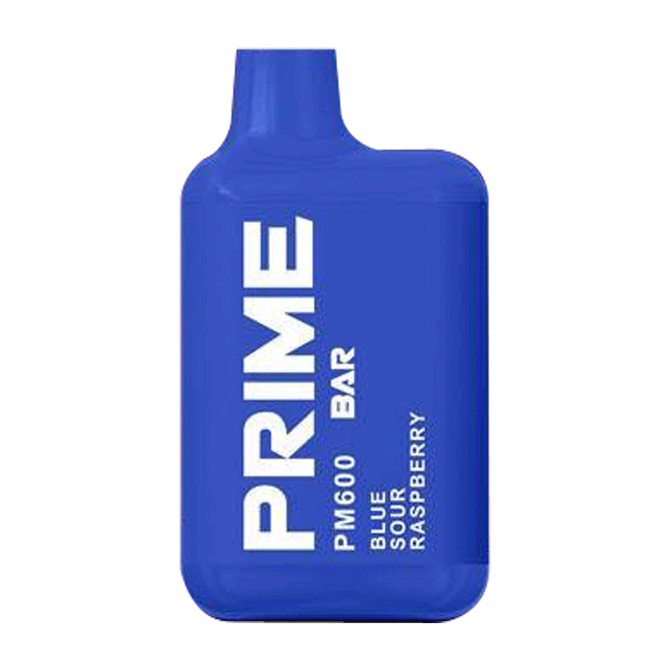 Prime Bar PM600 Disposable Vape Puff Pod Box of 10 - Wolfvapes.co.uk-Blue Sour Raspberry