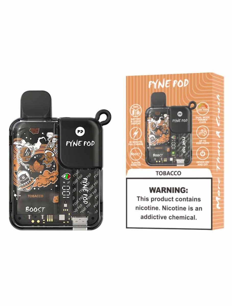 Pyne Pod Boost 8500 Puffs Disposable Vape Pod Device - Wolfvapes.co.uk-Tobacco