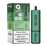 Quadro 2400 Puffs 4 in 1 Disposable Vape Pod Box of 5 - Wolfvapes.co.uk-Jet Black Series