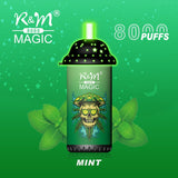 R and M Magic 8000 Disposable Vape Puff Pod Device - Wolfvapes.co.uk-Mint