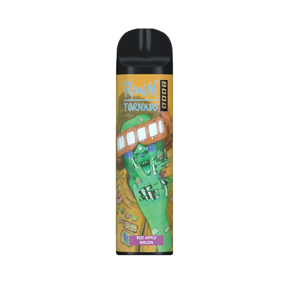 R and M Tornado 8000 Disposable Vape Pod - 20mg - Wolfvapes.co.uk-Red Appple Melon